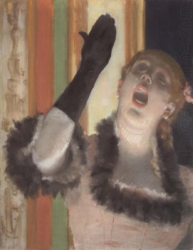 Edgar Degas Singer with a Glove china oil painting image